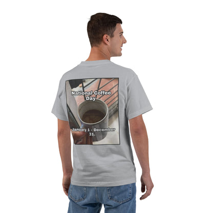 National Coffee Day Men's Short-Sleeve Crewneck Tee