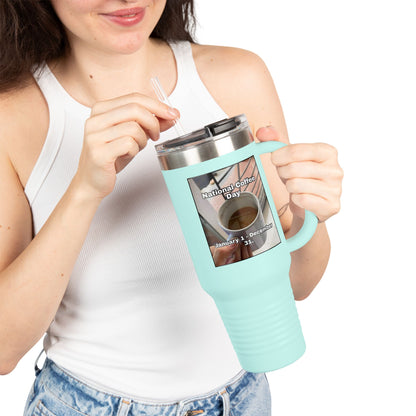 National Coffee Day Insulated Travel Mug