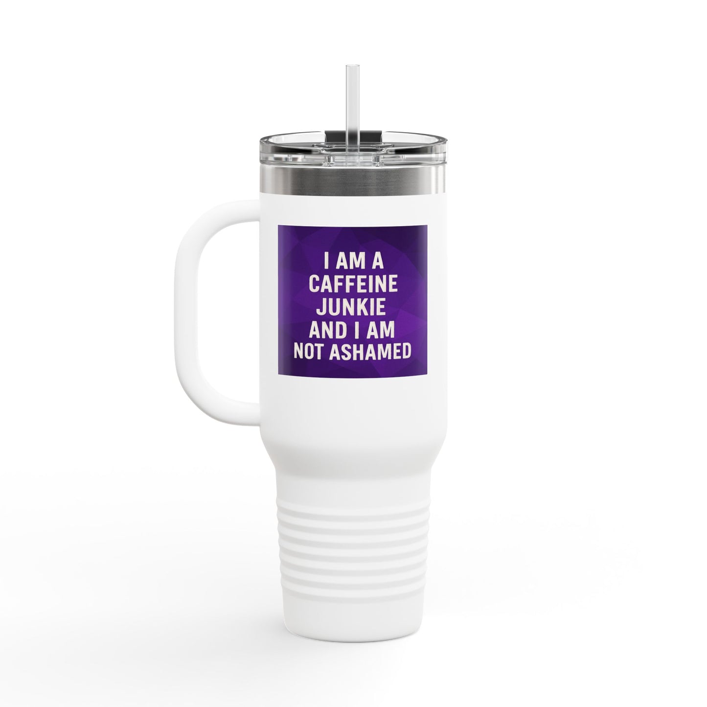 Caffeine Junkie Insulated Travel Mug