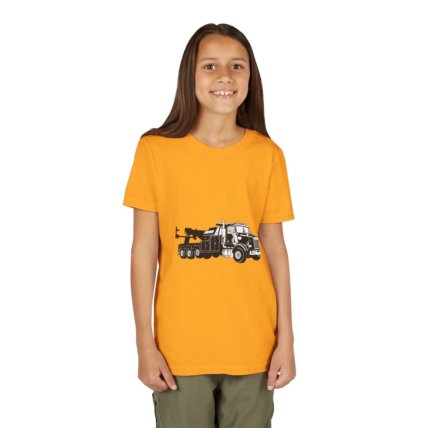 Heavy Tow Truck Youth Unisex Short Sleeve Crewneck Tee