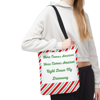 Here Comes Amazon Tote Bag