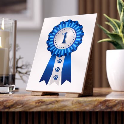 Show Ribbon Ceramic Photo Tile