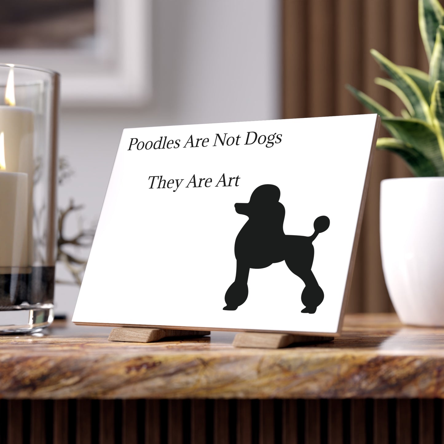 Not Dogs Ceramic Photo Tile