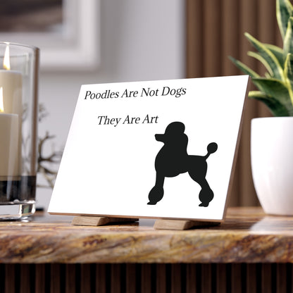 Not Dogs Ceramic Photo Tile