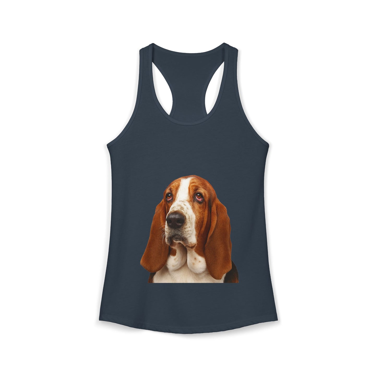 Basset Head Women's Racerback Tank