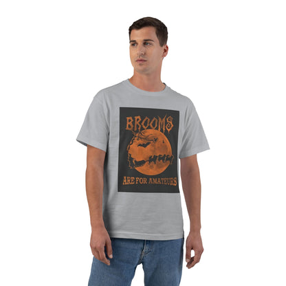 Brooms Are For Amateurs Men's Short-Sleeve Crewneck Tee