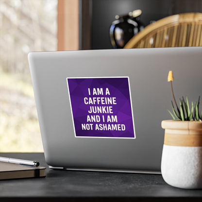 Caffeine Junkie Vinyl Decal
