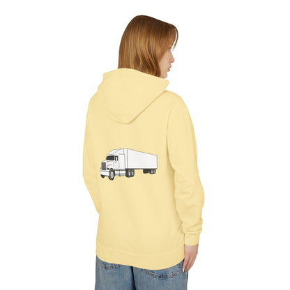 Semi Truck Unisex Lightweight Hoodie