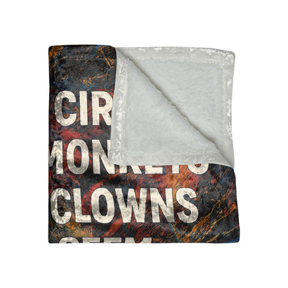 Ringmaster Crushed Velvet Blanket