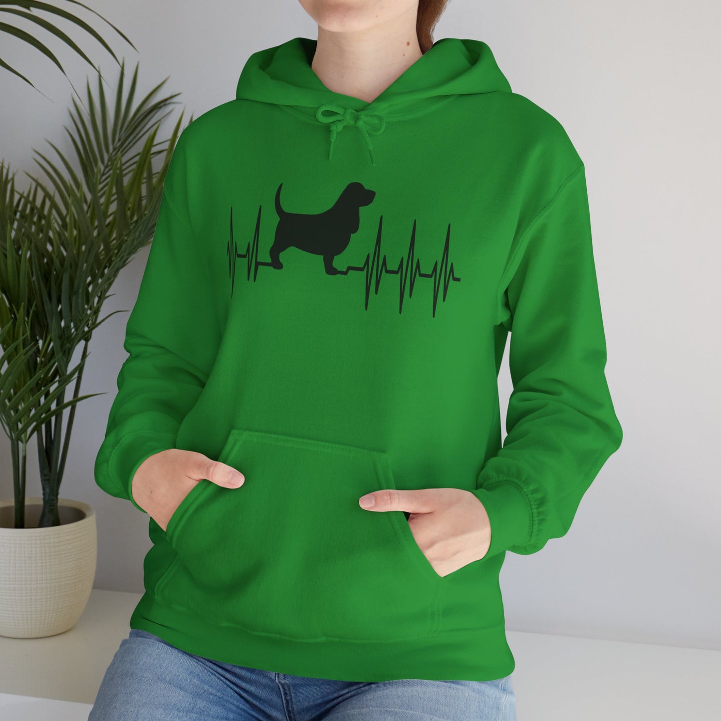 My Heart Beats For Bassets Unisex Hoodie