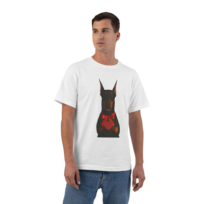 Cupid's Companion Doberman Men's Short-Sleeve Crewneck Tee