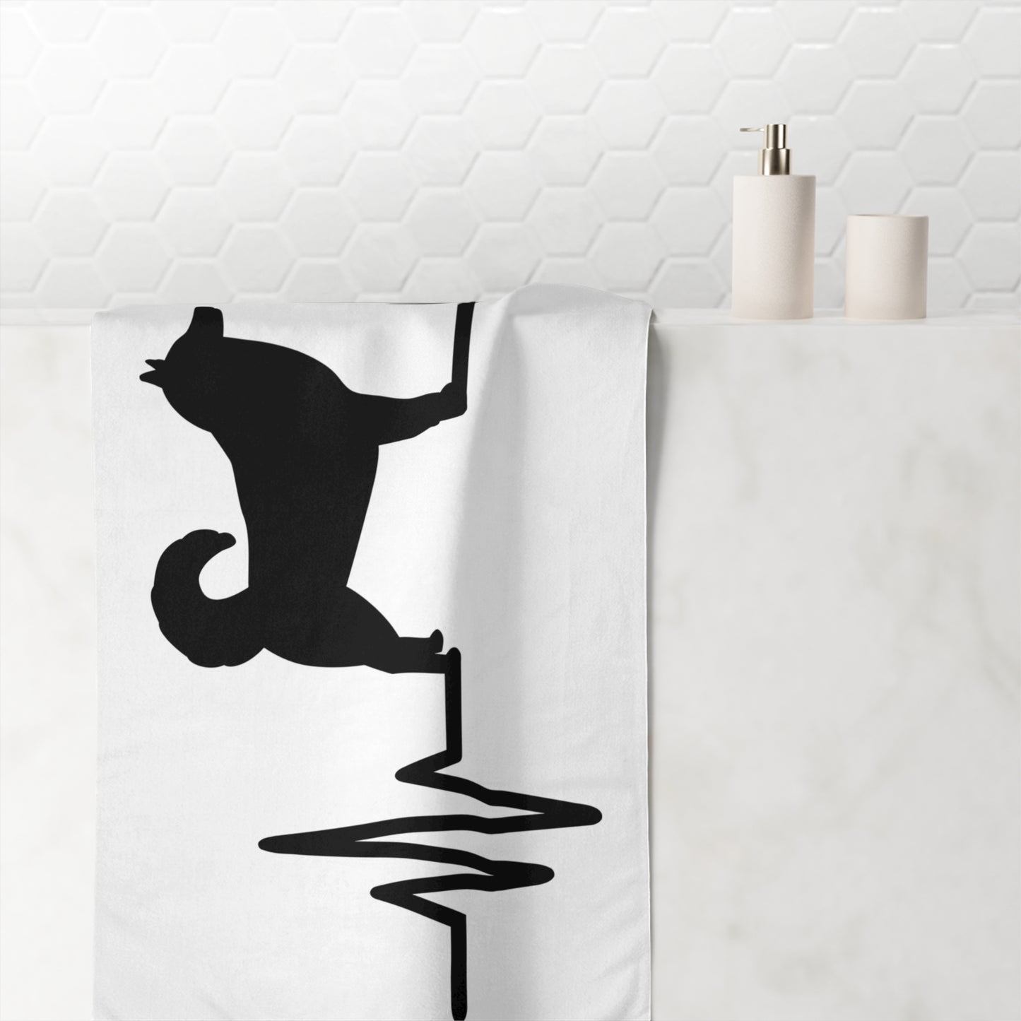 My Heart Beats For Malamutes Mink-Cotton  Beach Towel