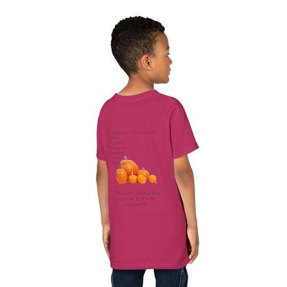 Fall In The South Youth Unisex Short Sleeve Crewneck Tee