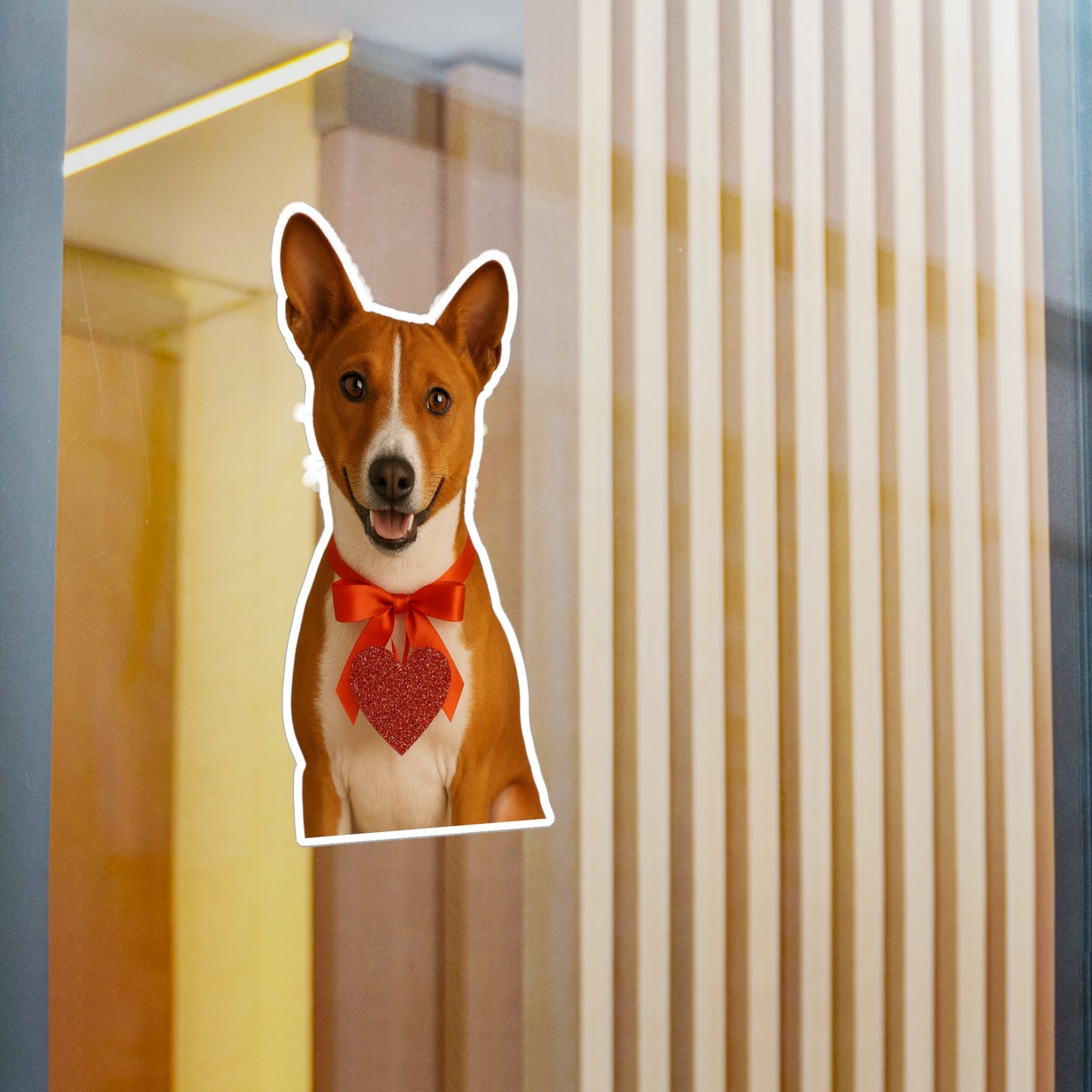 Cupid's Companion Basenji Vinyl Decal