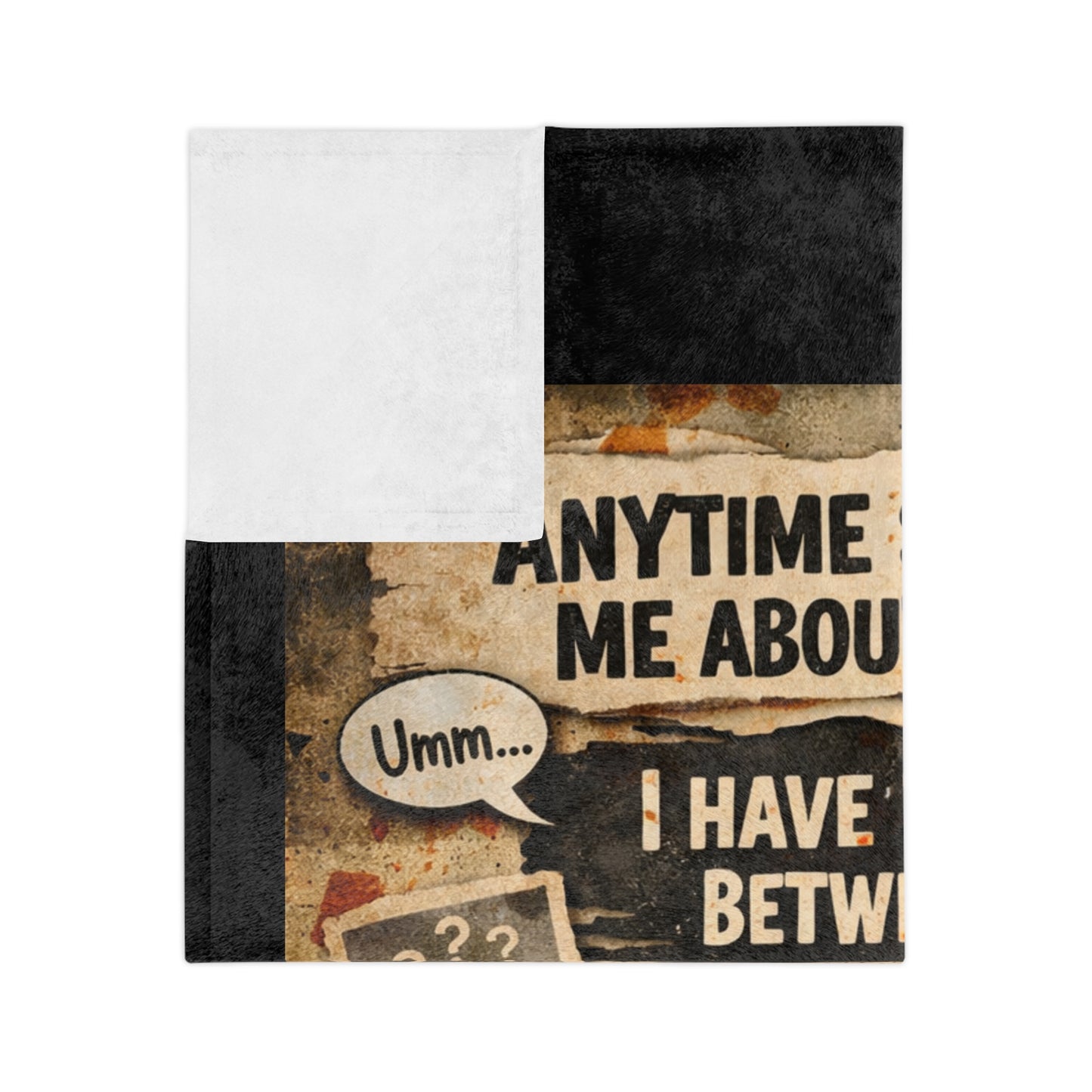 Unhinged Family Velveteen Microfiber Blanket