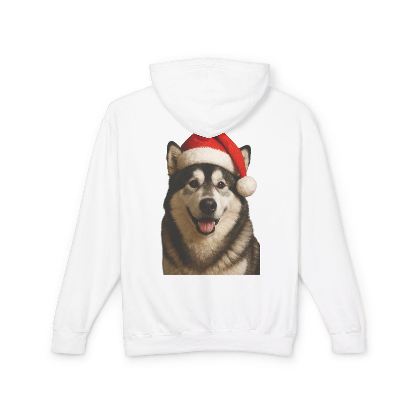 Santa Paws Malamute Unisex Lightweight Hoodie