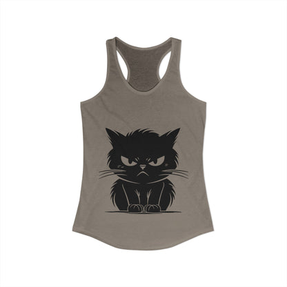 Angry Cat Women's Racerback Tank