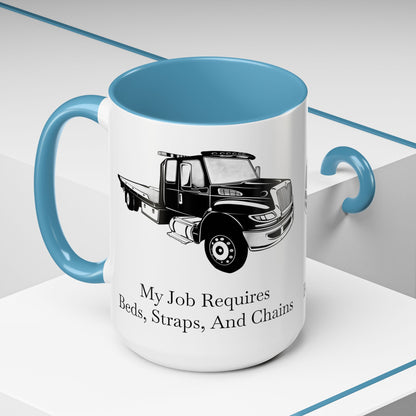 Beds, Straps, And Chains 2-Tone Coffee Mug