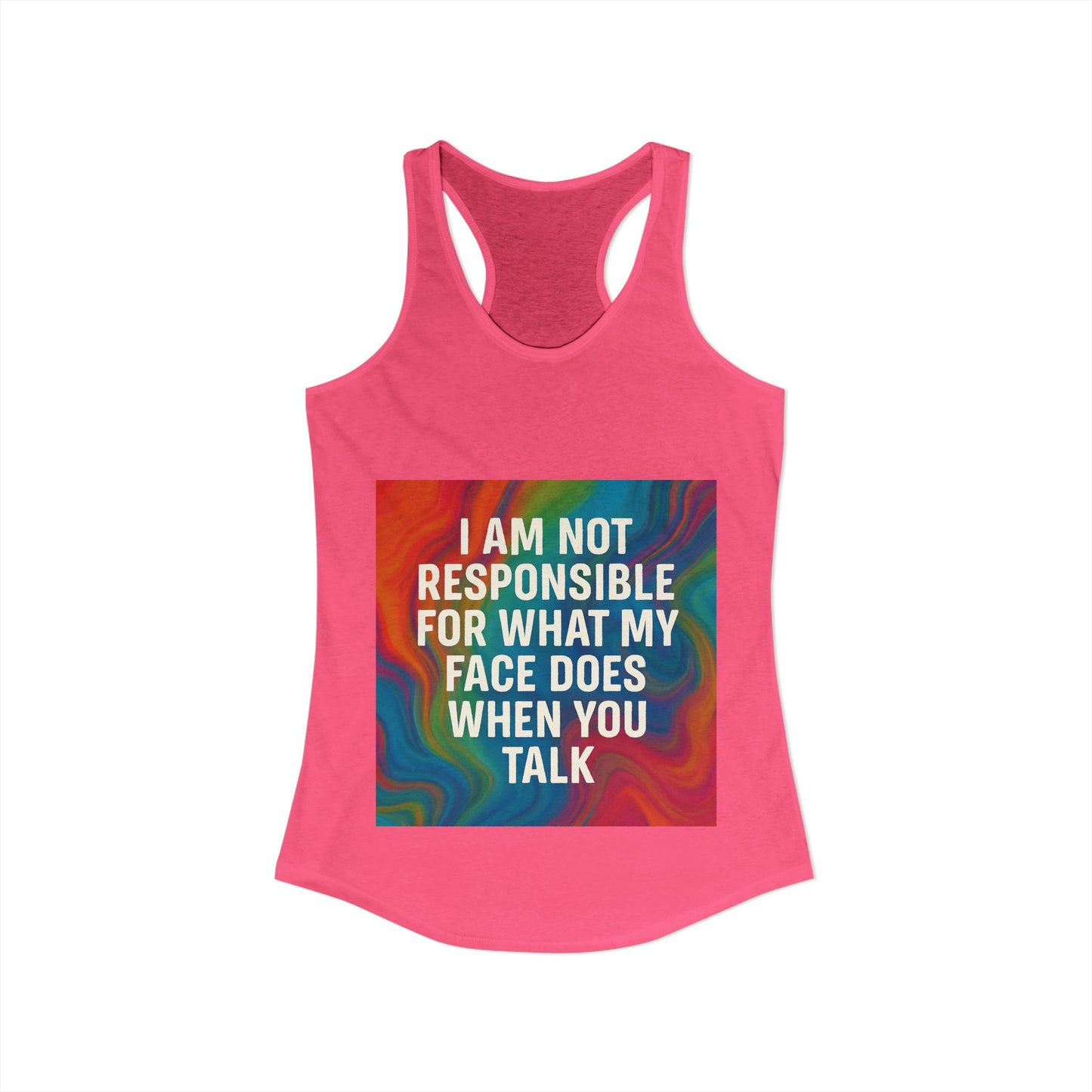 When You Talk Women's Racerback Tank
