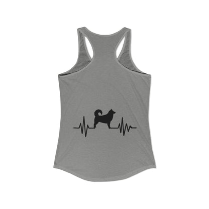 My Heart Beats For Malamutes Women's Racerback Tank