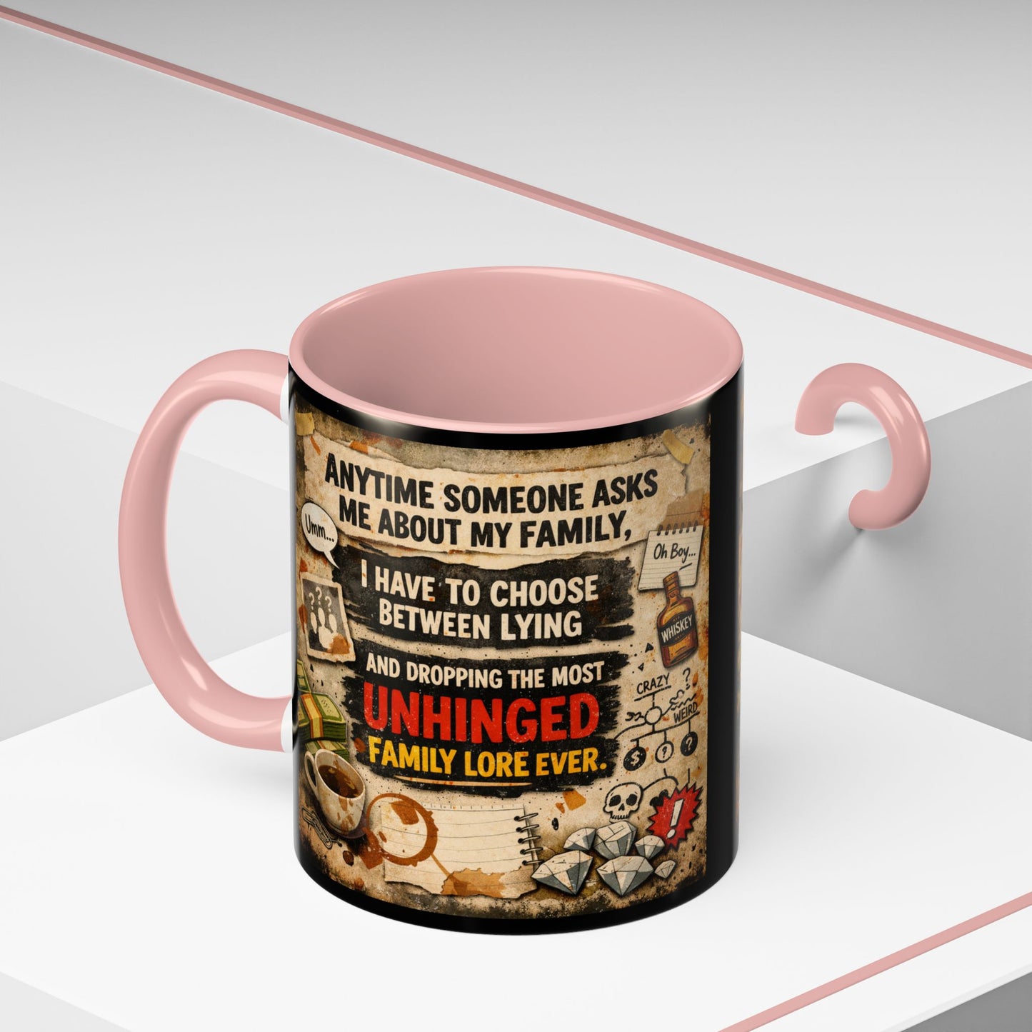 Unhinged Family 2-Tone Coffee Mug