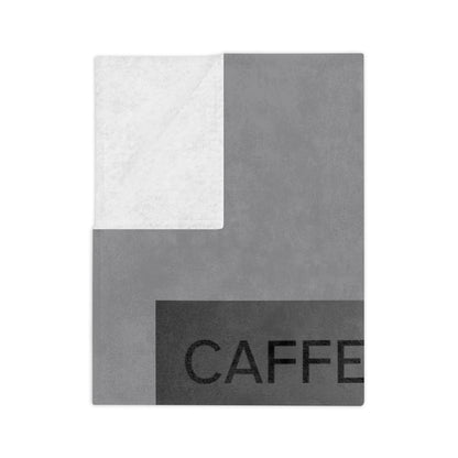 Caffeine Lets Me Velveteen Microfiber Blanket