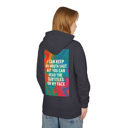 Subtitles Unisex Lightweight Hoodie