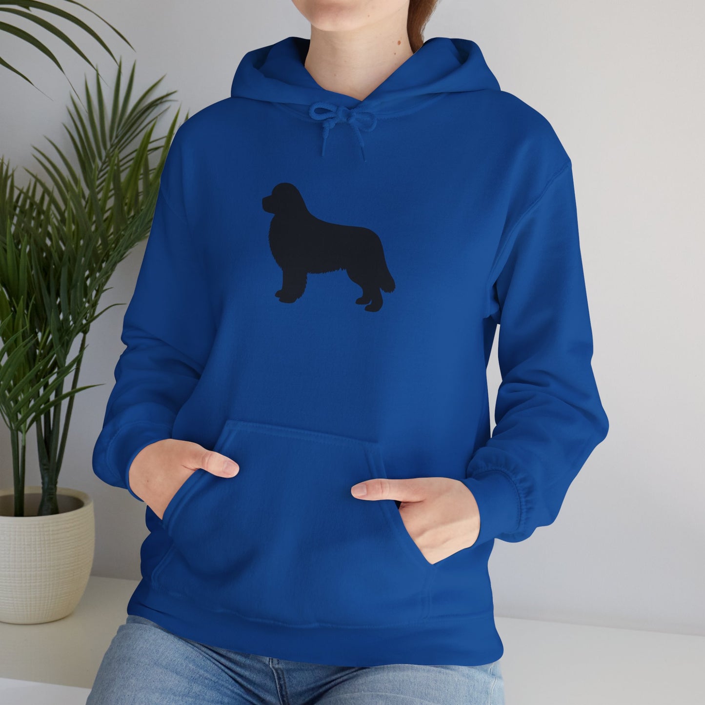 Newfie Silhouette Unisex Hoodie