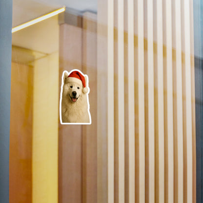 Santa Paws Samoyed Vinyl Decal