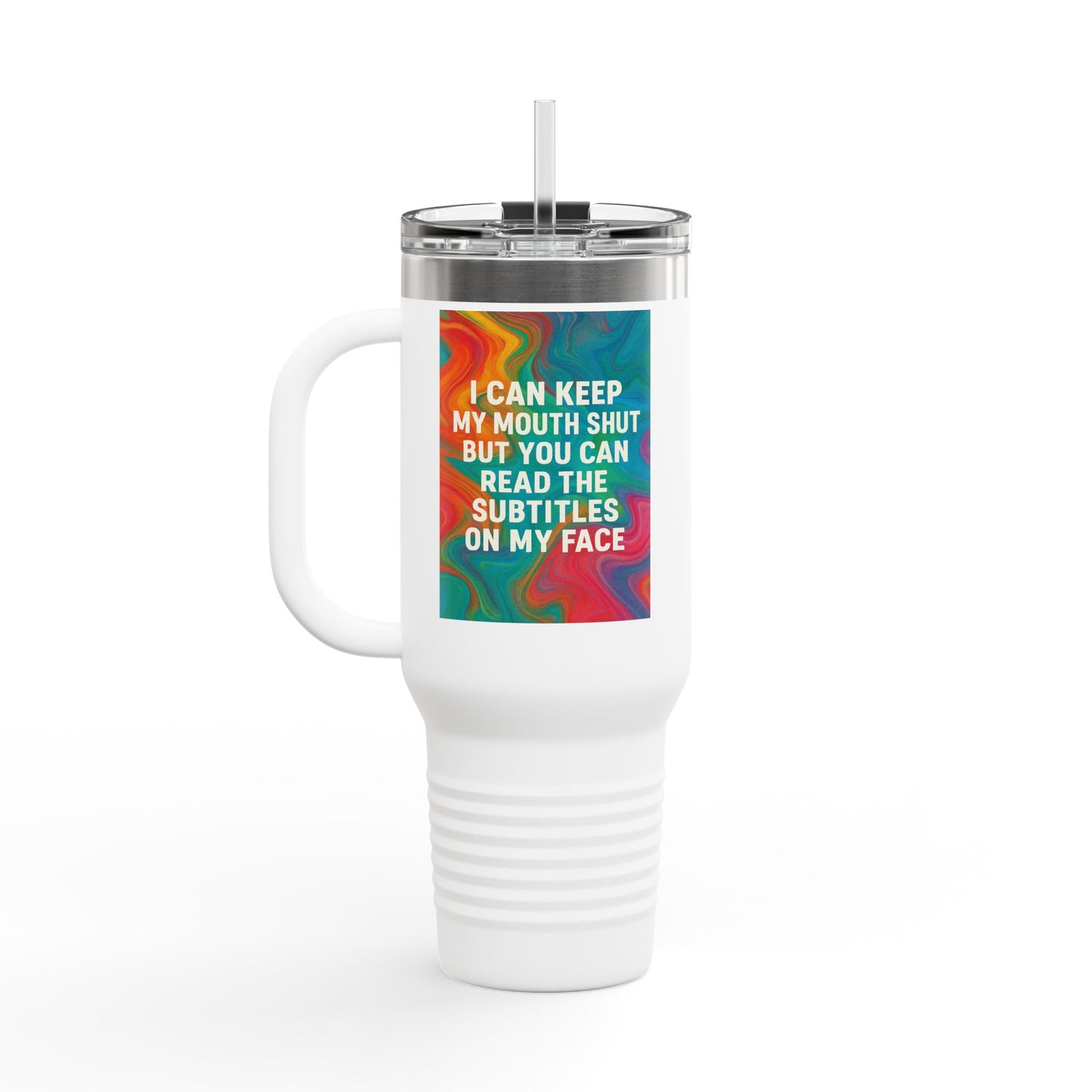 Subtitles Insulated Travel Mug