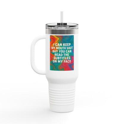 Subtitles Insulated Travel Mug