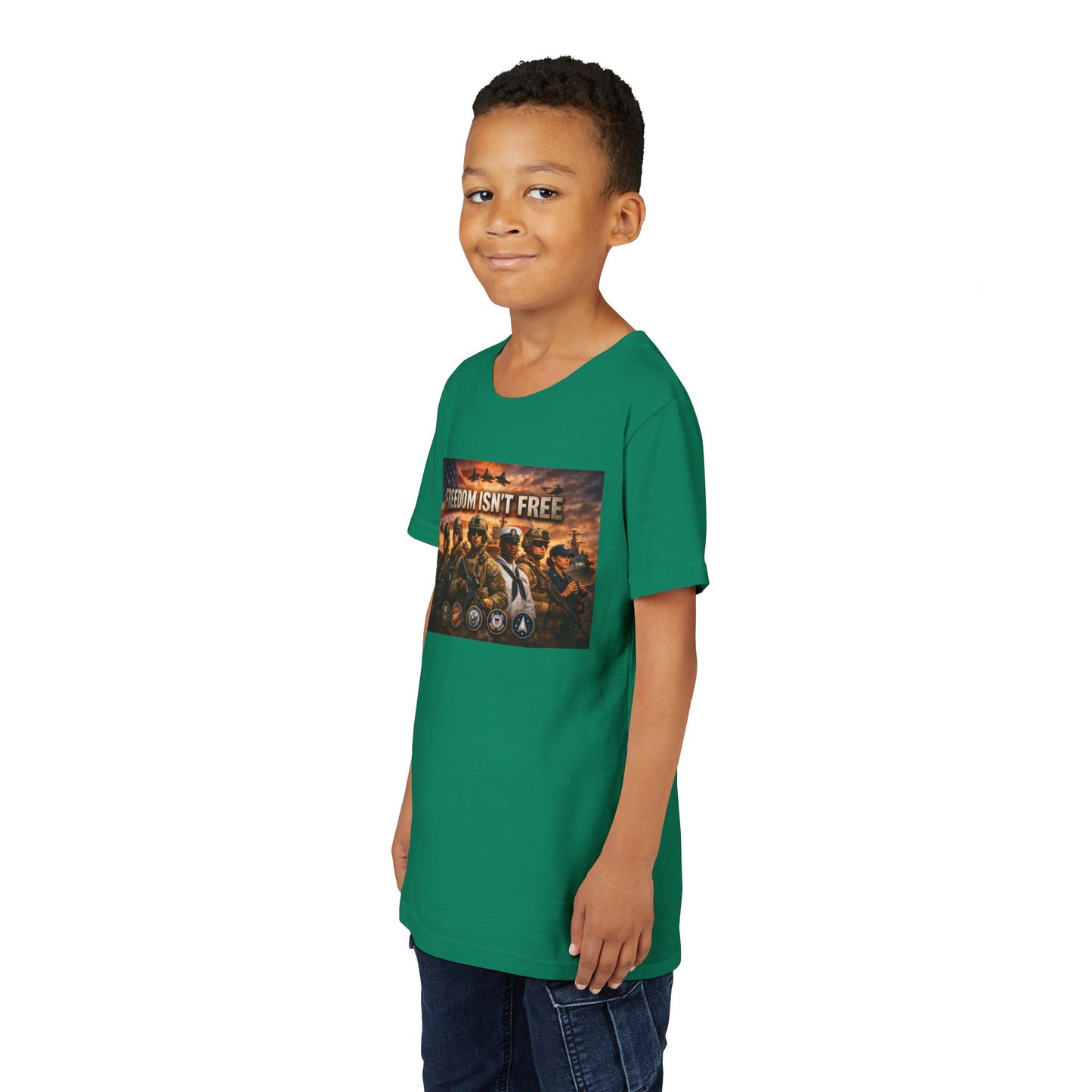 Freedom Isn't Free Youth Unisex Short Sleeve Crewneck Tee