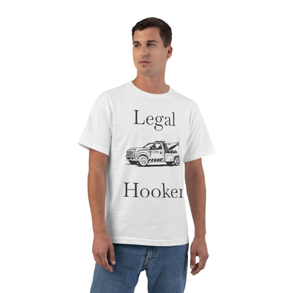 Legal H**ker Wheel Lift Tow Truck Men's Short-Sleeve Crewneck Tee