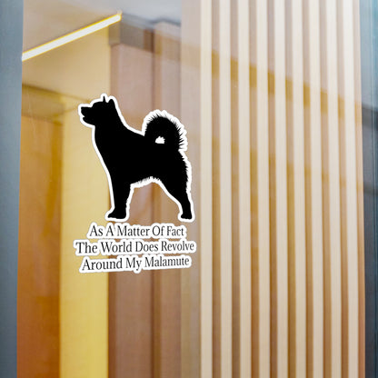 Matter Of Fact Malamute Vinyl Decal