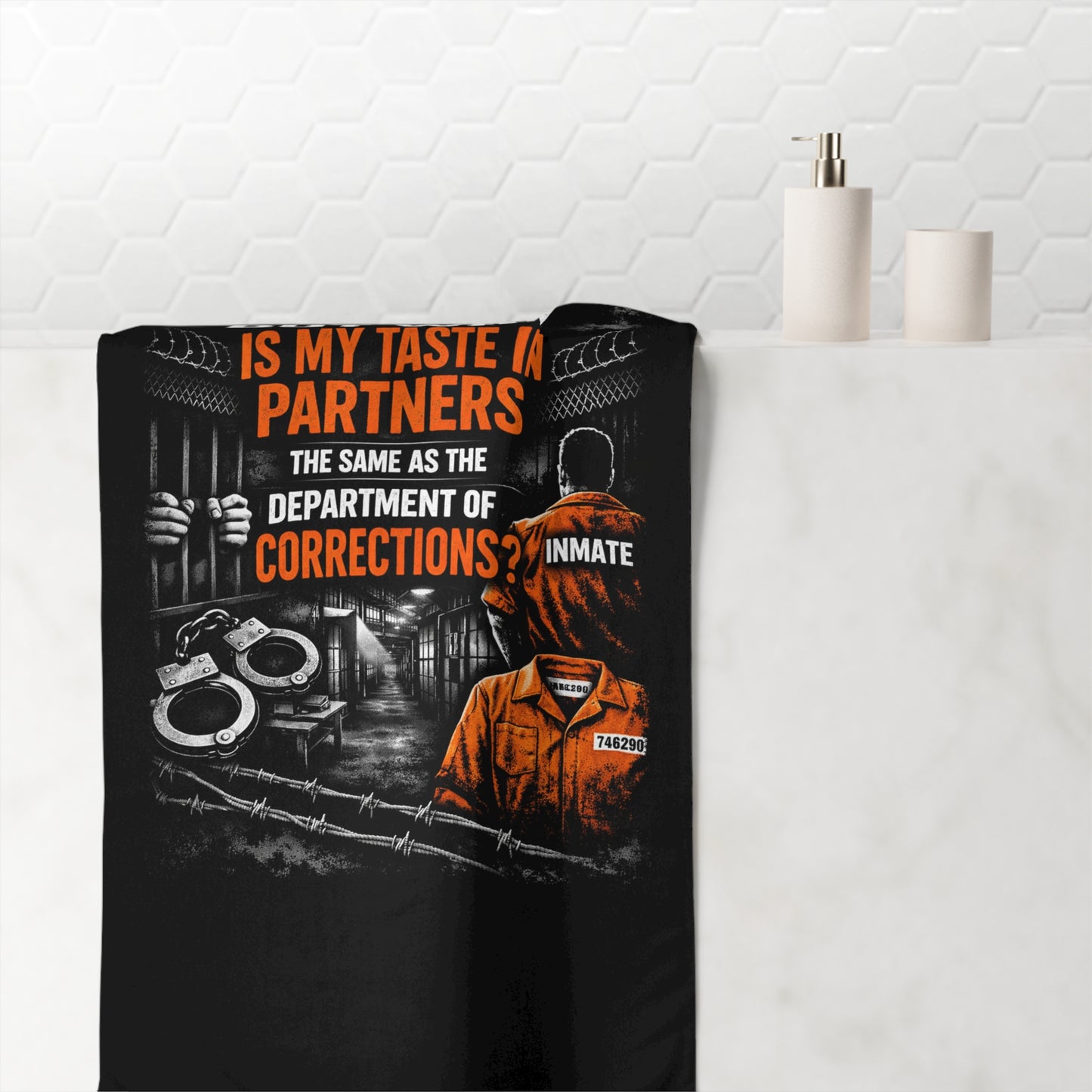 Department Of Corrections Mink-Cotton  Beach Towel