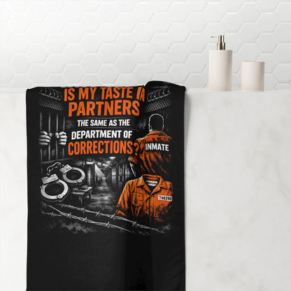 Department Of Corrections Mink-Cotton  Beach Towel