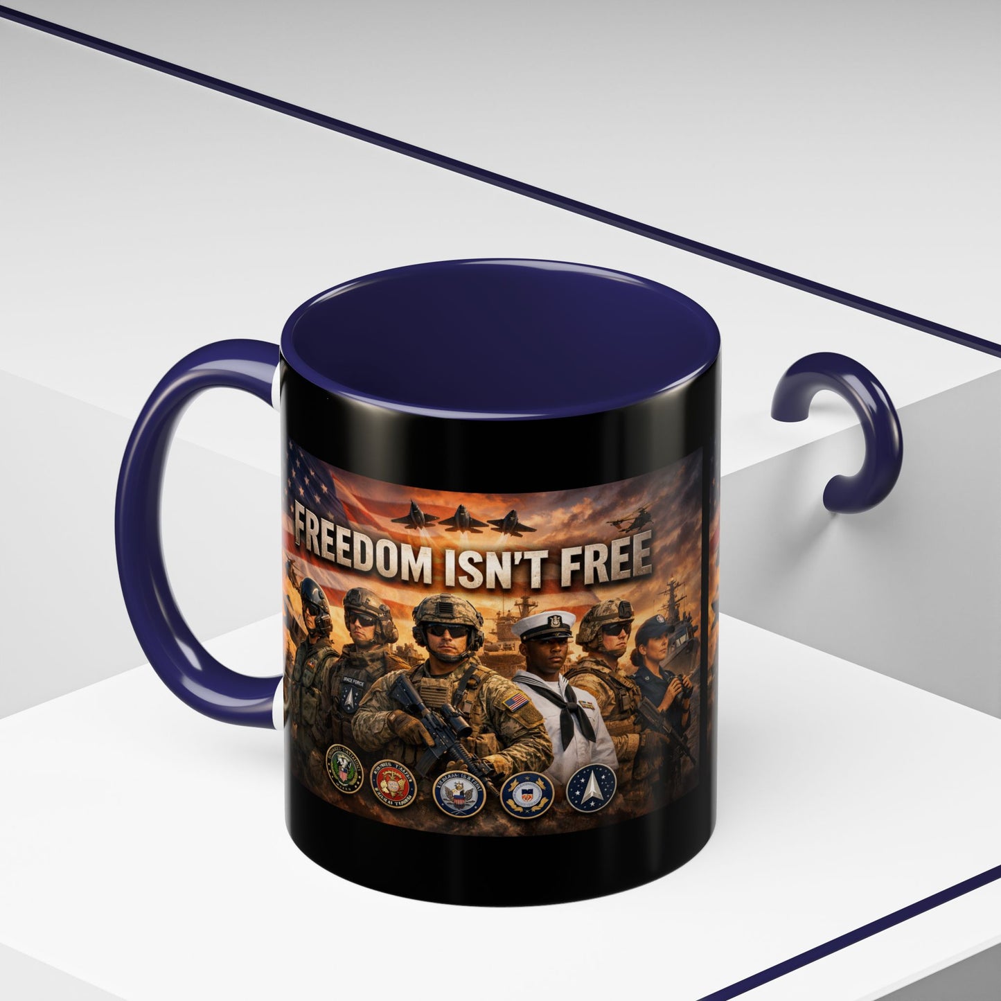Freedom Isn't Free 2-Tone Coffee Mug