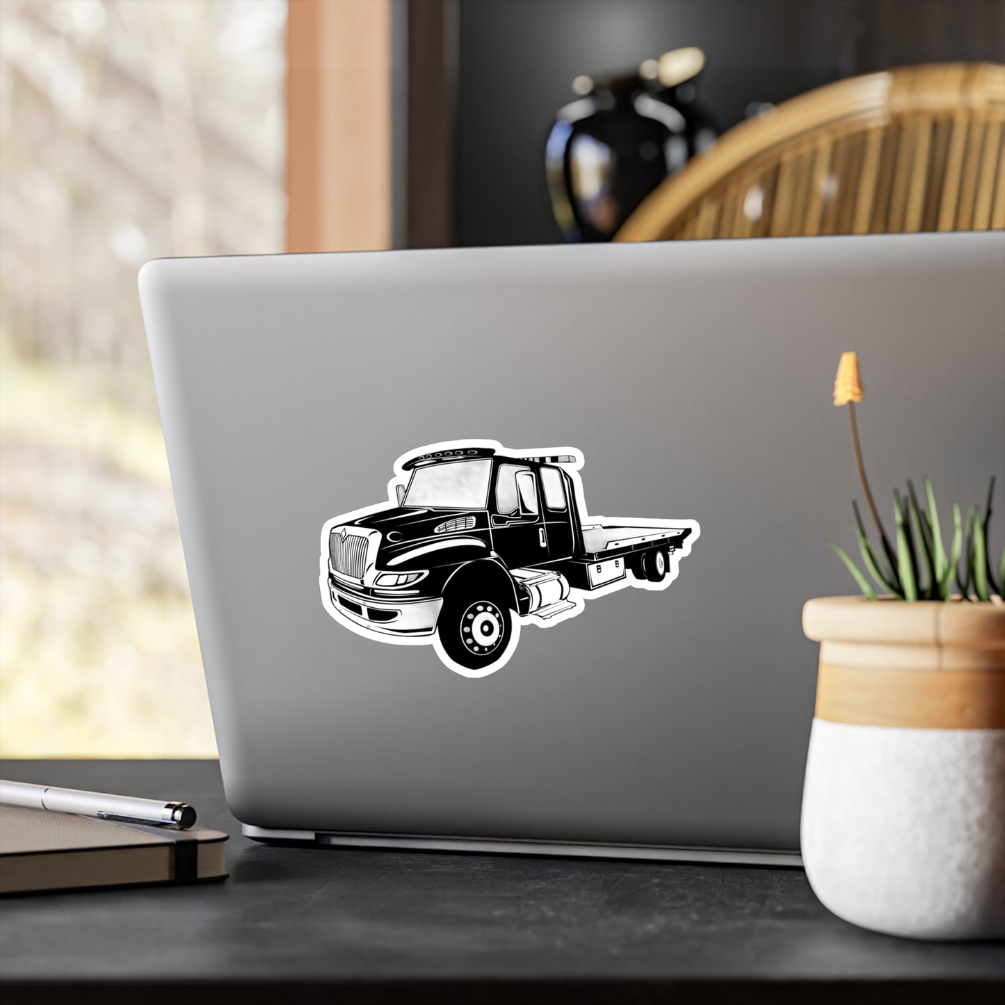 Flatbed Tow Truck Vinyl Decal
