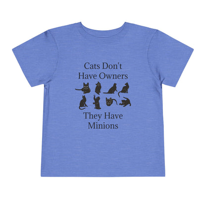 Cat Minions Toddler Unisex Short Sleeve Crewneck Tee