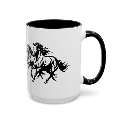 Horsin' Around 2-Tone Coffee Mug