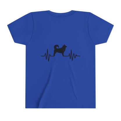 My Heart Beats For Malamutes Youth Unisex Short Sleeve Crewneck Tee