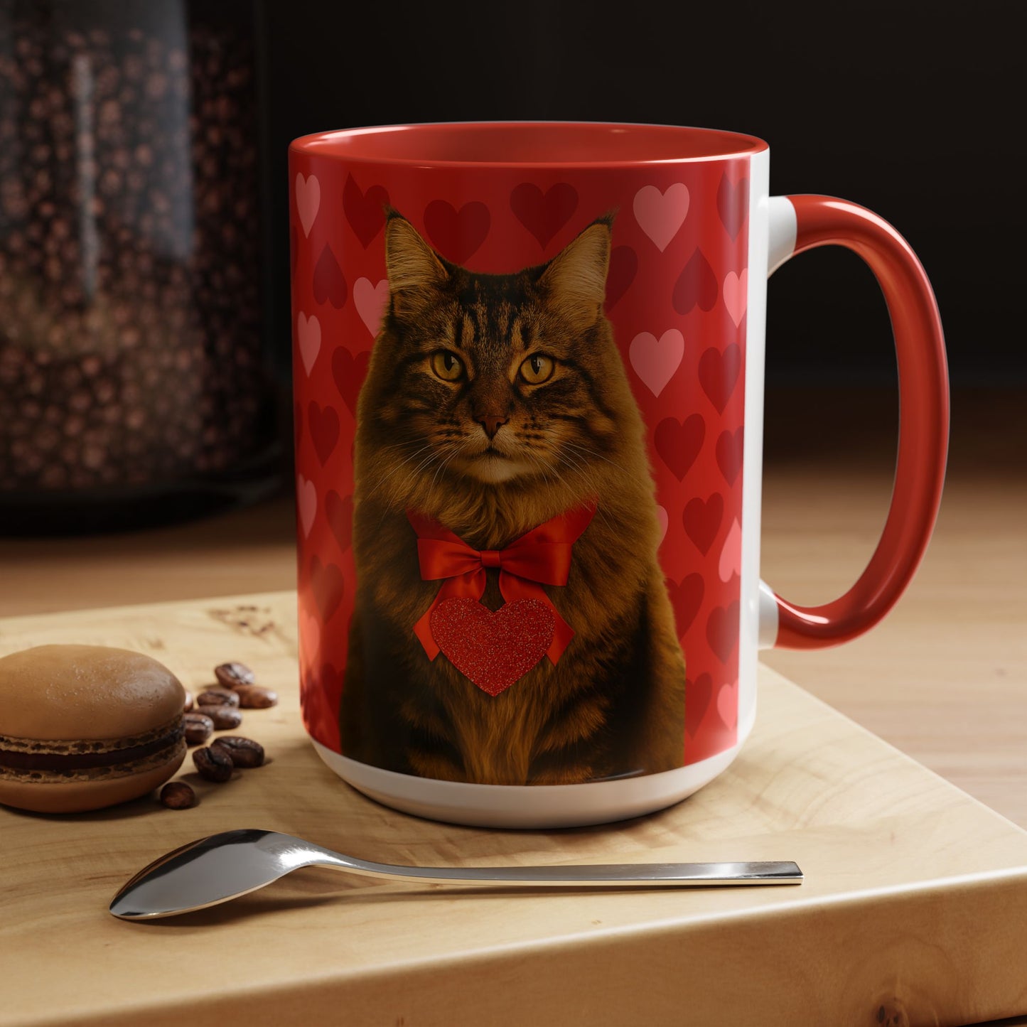 Cupid's Companion Cat 2-Tone Coffee Mug