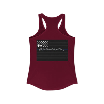 Thin Blue Line Women's Racerback Tank