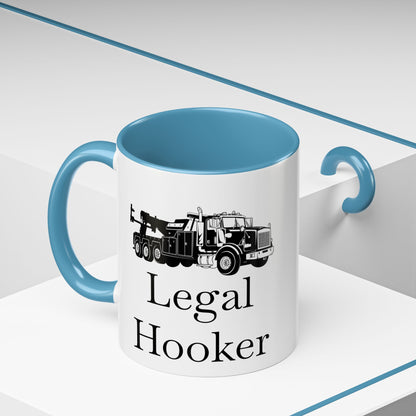 Legal H**ker Heavy Tow Truck 2-Tone Coffee Mug