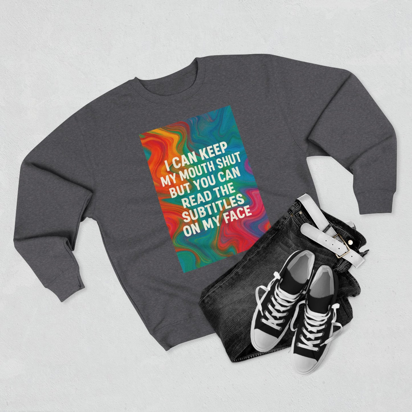 Subtitles Unisex Crewneck Sweatshirt