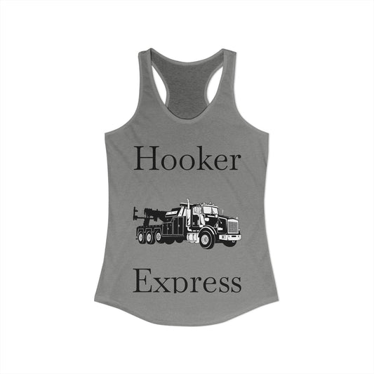 H**ker Express Heavy Tow Truck Women's Racerback Tank