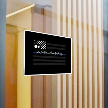 Thin Blue Line Vinyl Decal