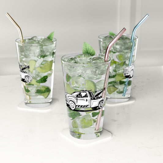Wheel Lift Tow Truck Drinking Glass