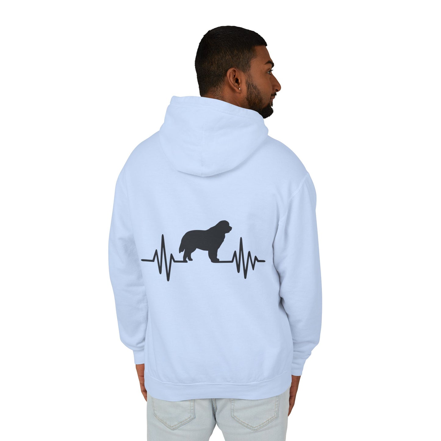 My Heart Beats For Newfies Unisex Lightweight Hoodie
