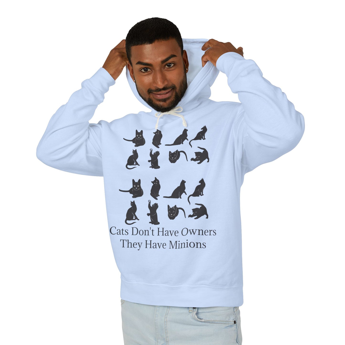 Cat Minions Unisex Lightweight Hoodie